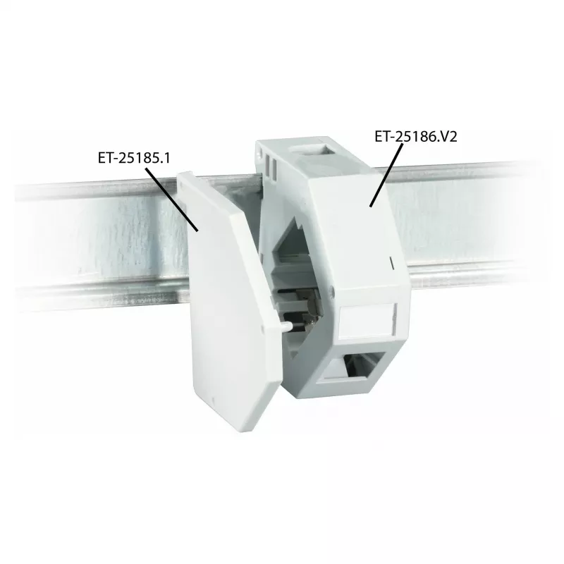 EFB ET-25185.1 placa de extremidade esquerda para suporte de módulos keystone ET-25186.V2