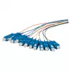 EFB pigtail de fibra ótica SC OS2 G657A2 conjunto de 12 cores 2m