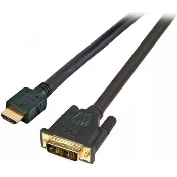 EFB cabo HighSpeed HDMI+ com Ethernet, HDMI A para ficha DVI-D 18+1, 20 m, preto K5432.20V2