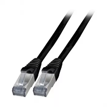 EFB K5538SW.7,5 Cat.6A S/FTP TPE cabo patch RJ45 7,5m preto