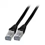 EFB K5538SW.7,5 Cat.6A S/FTP TPE cabo patch RJ45 7,5m preto