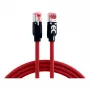 Cabo de rede RJ45 Cat.6A S/FTP PUR Draka UC900 TM21 vermelho 0,5m EFB