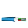 Cabo de fibra ótica EFB U-DQ(ZN)BH OM3 24G (2x12) Eca 3000N LSZH preto 8mm