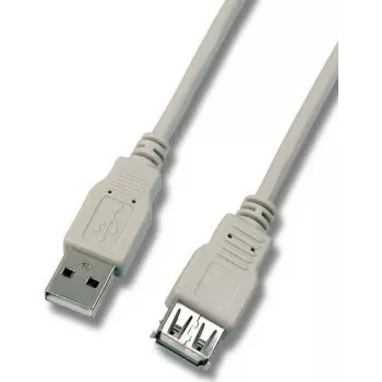 Cabo de extensão EFB USB 2.0 1,8 m High Speed Type-A macho para fêmea preto K5248.1,8