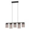 EGLO Colomera Candeeiro de Mesa, Braço Flexível, Preto, Cinzento, E27