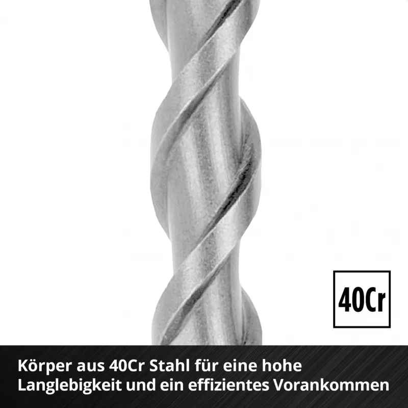Conjunto de brocas SDS-plus Einhell 265510, 7 peças, Ø 6-14 mm, 160 mm