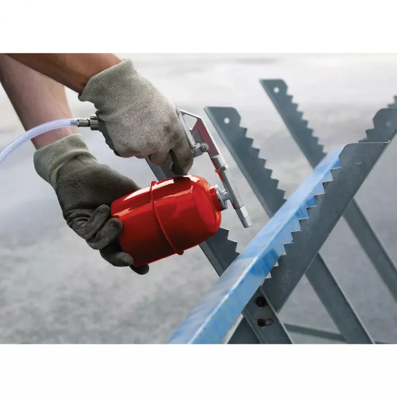 Einhell 4132776 conjunto de ferramentas pneumáticas 5 peças com pistola de sopro, insuflador de pneus, pistola de pintura, pistola de proteção de chassis e mangueira espiral de 4 m