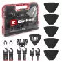 Einhell 708135 XL-PLUS-CASE Conjunto de acessórios para ferramenta multifunções BiM HSS, 10 peças
