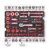 Einhell E-Case conjunto de ferramentas de mecânico 201 peças (aço cromo-vanádio, empilhável) (370513)