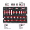 Einhell E-Case conjunto de ferramentas de 92 peças (370514) - aço cromo-vanádio, preto/vermelho