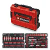 Einhell E-Case conjunto de ferramentas de 92 peças (370514) - aço cromo-vanádio, preto/vermelho