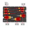 Mala de ferramentas Einhell E-Case VDE conjunto de eletricista 24 peças (vermelho/amarelo)