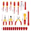 Mala de ferramentas Einhell E-Case VDE conjunto de eletricista 24 peças (vermelho/amarelo)