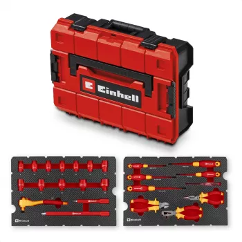 Mala de ferramentas Einhell E-Case VDE conjunto de eletricista 24 peças (vermelho/amarelo)