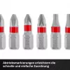 Conjunto de pontas de impacto com mosquetão Einhell 10 peças, pontas de impacto sextavadas 1/4 polegadas com clipe mosquetão