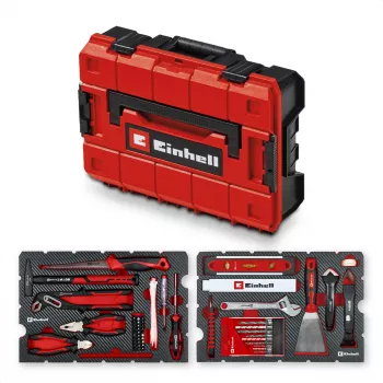 EINHELL-KWB E-Case Conjunto de Ferramentas de Renovação, 78 peças (Preto/Vermelho)