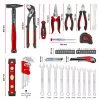 Mala de ferramentas EINHELL-KWB E-Case Mudança, 79 peças (preto/vermelho)
