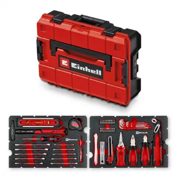 Mala de ferramentas EINHELL-KWB E-Case Mudança, 79 peças (preto/vermelho)