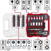 EINHELL-KWB Conjunto de Chaves de Caixa e Bits 1/4 polegadas 37 Peças em L-CASE