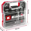 EINHELL-KWB Conjunto de Chaves de Caixa e Bits 1/4 polegadas 37 Peças em L-CASE