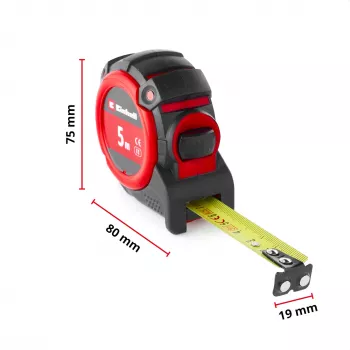 Fita métrica EINHELL-KWB, 5 m (preto/vermelho)