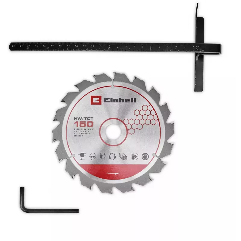 Einhell Power X-Change serra circular manual a bateria TE-CS 18/150-2 Li-Solo, 18V (vermelho/preto, sem bateria e carregador)