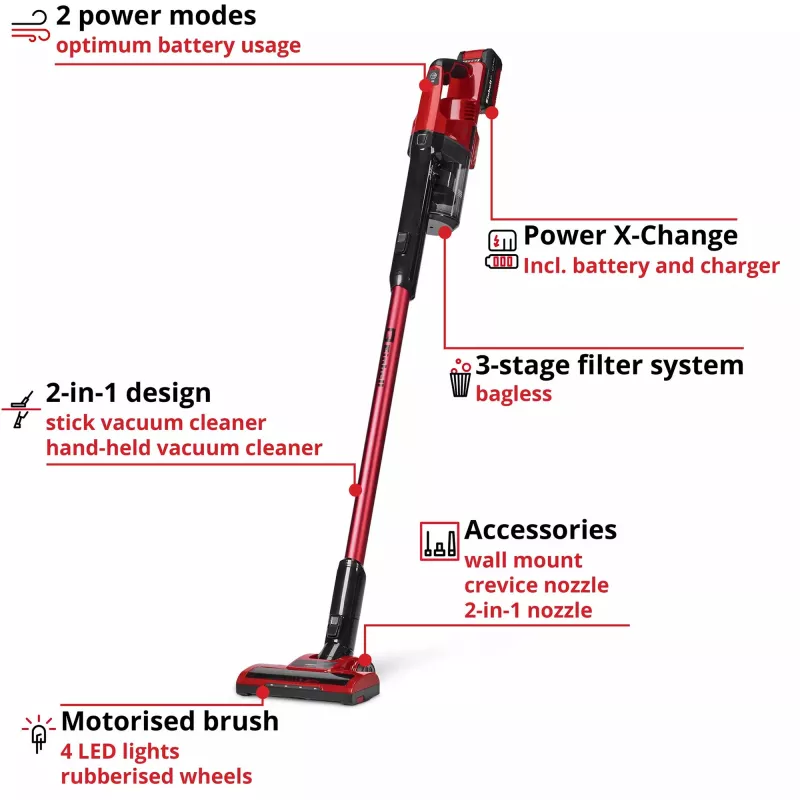 Einhell TE-SV 18 Li 2347187 aspirador de mão a bateria 18 V com bateria e carregador