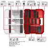 EINHELL XL-CASE conjunto de bits de impacto e brocas, 95 peças, conjunto de brocas e bits