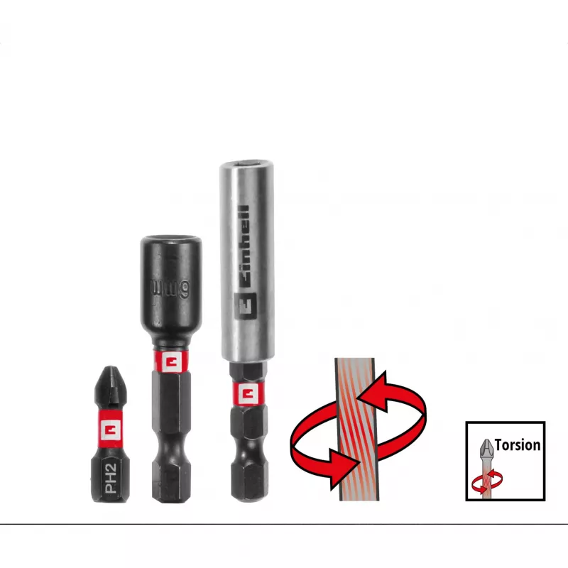 EINHELL XL-CASE conjunto de bits de impacto e brocas, 95 peças, conjunto de brocas e bits