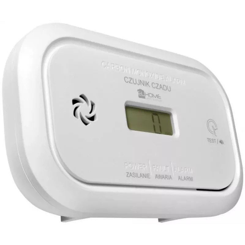 Detetor de monóxido de carbono EL-HOME CD-17A2v2300/B com ecrã LCD e alimentação de emergência de 9V