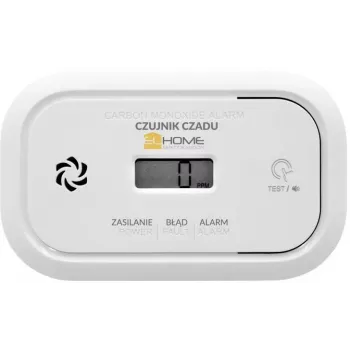 Detetor de monóxido de carbono EL-HOME CD-17A2v2300/B com ecrã LCD e alimentação de emergência de 9V