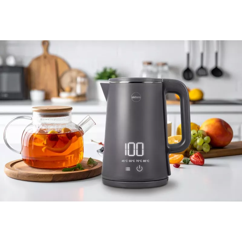 ELDOM C515S Chaleira sem fios cinzenta 1,8L 2000W