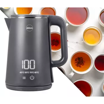 ELDOM C515S Chaleira sem fios cinzenta 1,8L 2000W