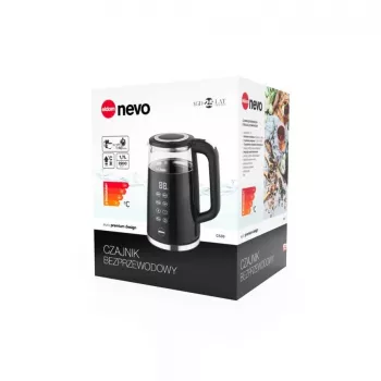 Eldom C540 Chaleira Elétrica 1,7L 2000W Aço Inoxidável Prateado/Preto