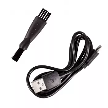Máquina de barbear elétrica de rosto e cabeça ELDOM G60 Rotary 3 cabeças molhado e seco com visor LED, aparador pop-up, IPX7 à prova de água, 60 min. de autonomia