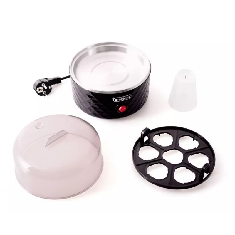 Cozedor de ovos ELDOM EM101C EGGO, 1-7 ovos, 380 W, grau de cozedura ajustável