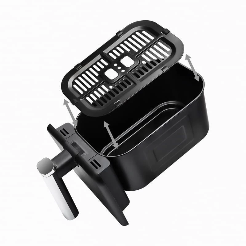 Fritadeira de ar ELDOM FR200, 9 L, 2200 W, Dual Drawer