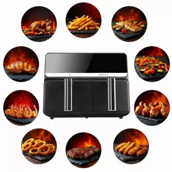 Fritadeira de ar ELDOM FR200, 9 L, 2200 W, Dual Drawer
