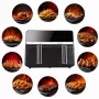 Fritadeira de ar quente ELDOM FR200, 9 L, 2200 W, Dual Drawer