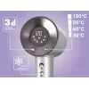 ELDOM HT280 Secador de cabelo, 1650 W, cinzento, 3 níveis de calor, 2 velocidades de sopro, jato de ar frio, bico concentrador, filtro de ar removível, argola de suspensão, proteção contra sobreaquecimento, cabo de 1,8 m