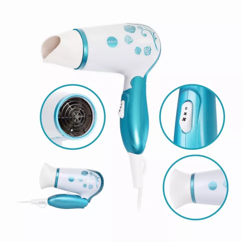 ELDOM HT83 Aya Secador de cabelo 1000 W, 2 velocidades