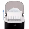 ELDOM KS230 máquina de cubos de gelo - 12 kg/24h, depósito 2,2L, 9 cubos por ciclo, prateado/preto