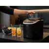 ELDOM KS230 máquina de cubos de gelo - 12 kg/24h, depósito 2,2L, 9 cubos por ciclo, prateado/preto