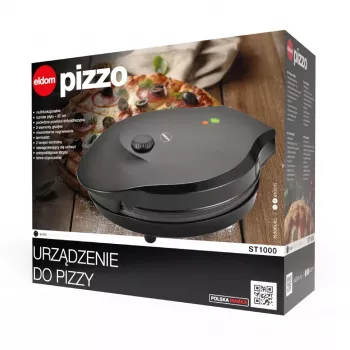 ELDOM ST1000 Pizzo Máquina de pizza, 1450 W, placa de 32 cm, preto