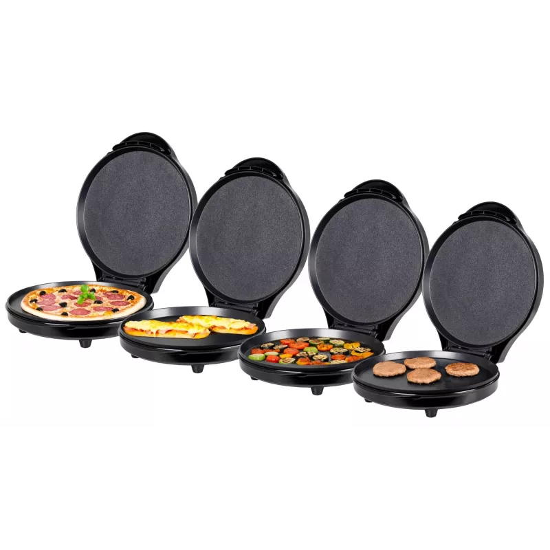 ELDOM ST1000 Pizzo Máquina de pizza, 1450 W, placa de 32 cm, preto