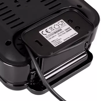 ELDOM WA900 Máquina de waffles 1200W preto