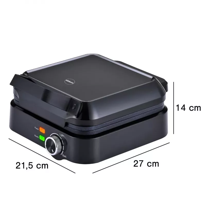 ELDOM WA900 Máquina de waffles 1200W preto