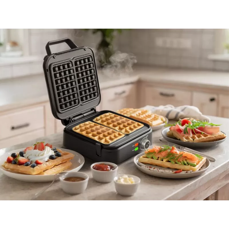 ELDOM WA900 Máquina de waffles 1200W preto