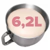 Eldom WRK1400 Robot de cozinha planetário 1400W (1900W de potência máxima) 6,5L taça de aço inoxidável preto