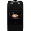 Electrolux Série 600 Fogão a gás com forno elétrico, preto, 50 cm